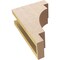 Ekena Millwork 4"W x 8"D x 12"H Classic Mediterranean Rough Cedar Woodgrain TimberThane Corbel, Primed Tan CORUR04X08X12MEDRCPR - alternate 3